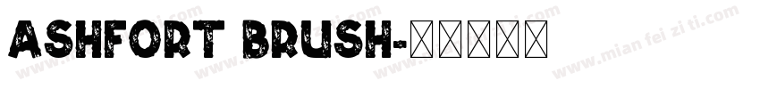 Ashfort Brush字体转换
